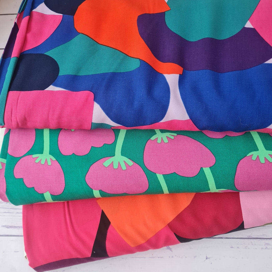 Viscose challis and twill