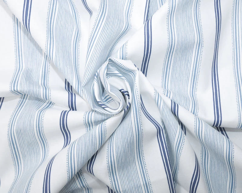 Laura Ashley Heacham Stripe and Serena Sunshine Cotton Canvas per 1/2m