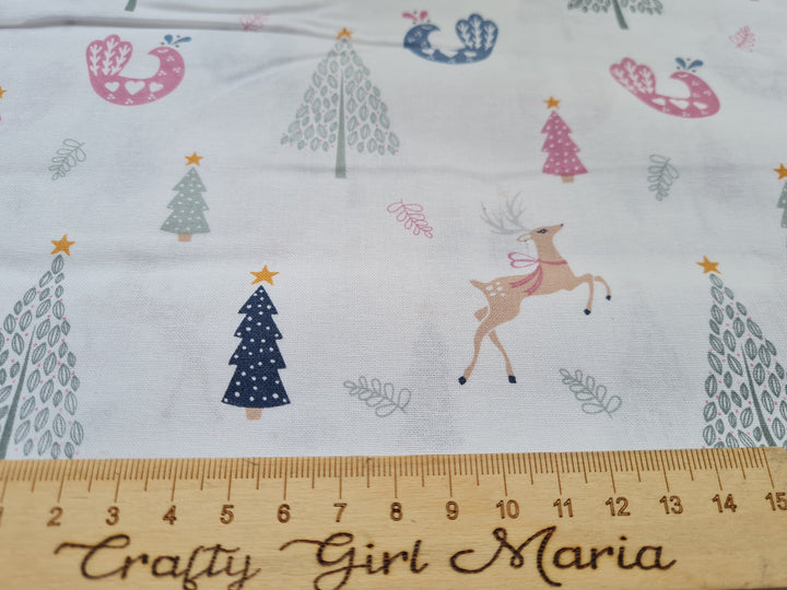 Hygge Christmas fabrics by the half metre quilting cotton Scandi fabrics.