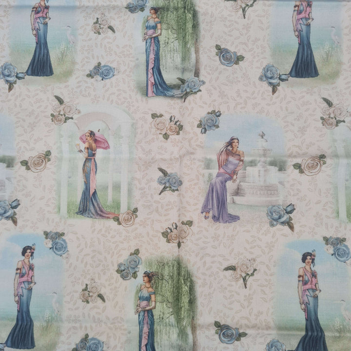 Art Deco 5 Pk Fat Quarter bundle by Debbie Moore. Organic Cotton fabric