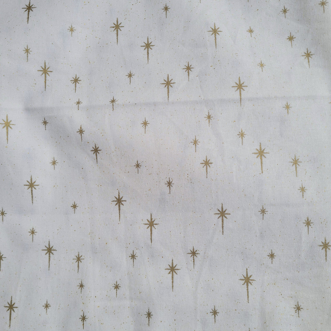 Scandi Metallic Christmas cotton Fabrics by John Louden per 1/2M