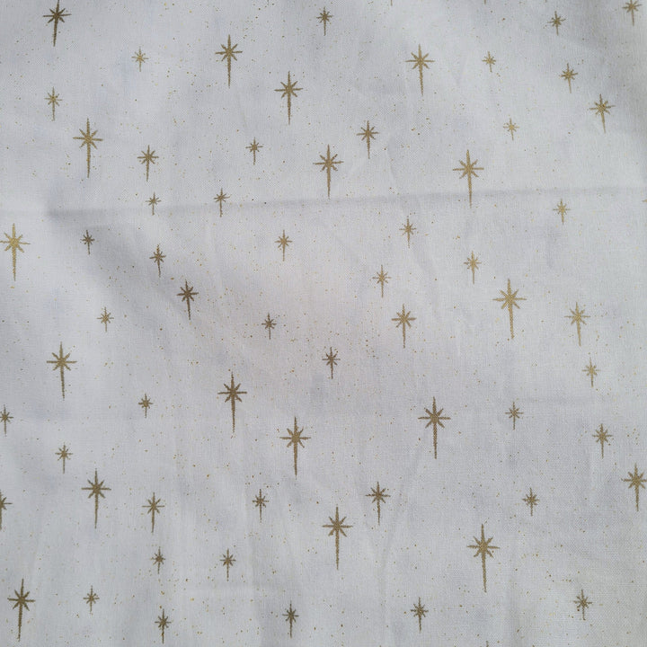 Scandi Metallic Christmas cotton Fabrics by John Louden per 1/2M