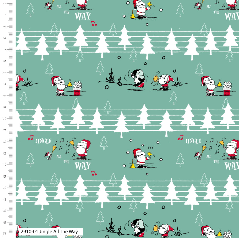 Snoopy's Christmas - Peanuts - 4pk 100% cotton Fat Quarter bundle