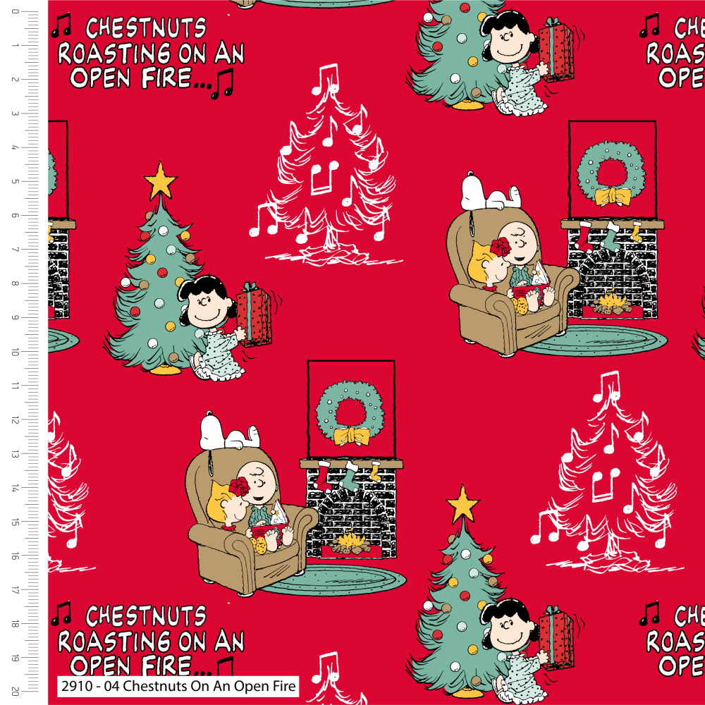 Snoopy's Christmas - Peanuts - 4pk 100% cotton Fat Quarter bundle