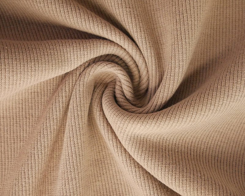 Tubular jersey ribbing knit cotton Oeko-Tex fabric. Ribbed cuffing, waistbands x 1/2m