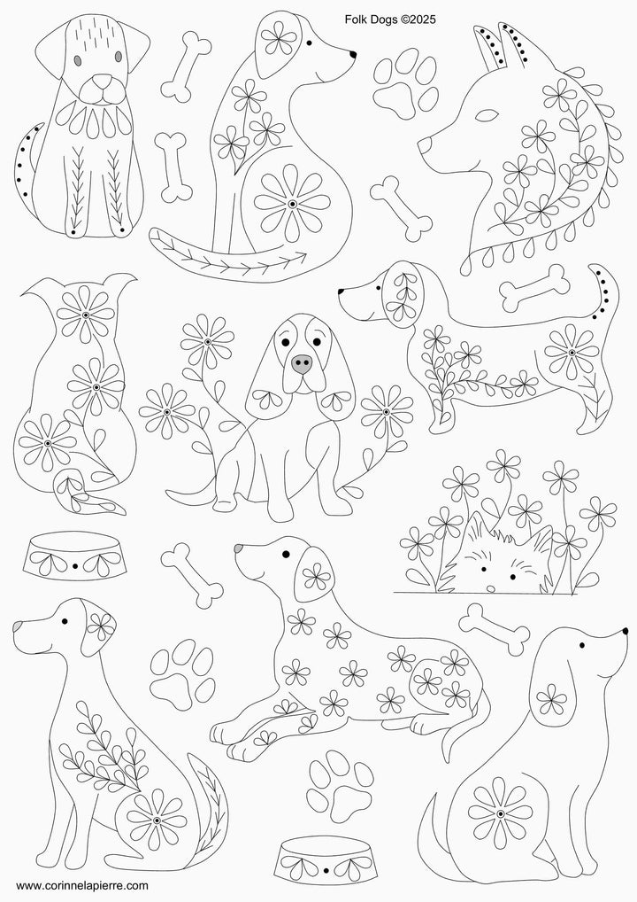 Corinne Lapierre UK Stick and Stitch Embroidery: Dogs, Cats, Birds, Flowers