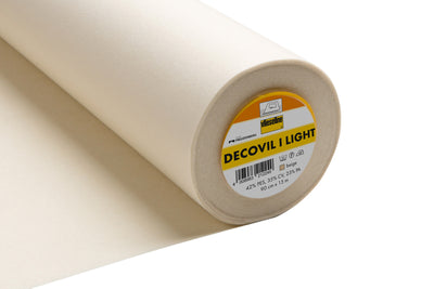 Decovil 1 and Decovil light: Fusible Interfacing/Interlining heavy Vilene. Beige. By the 1/4 m