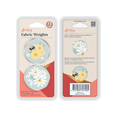 Bee/Daisy Pattern weights - fabric weights by Sew Easy. Sets of 2/4