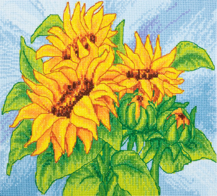 Large Counted Cross Stitch Kit - Sunflowers