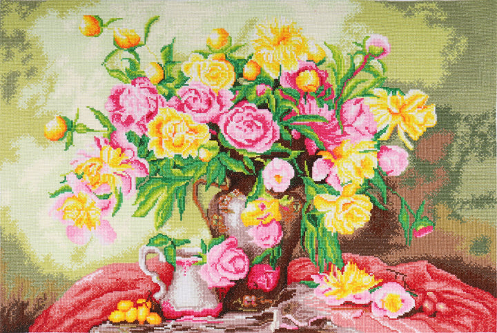 Extra Large Counted Cross Stitch Kit - Roses