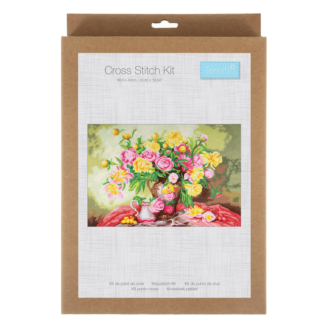 Extra Large Counted Cross Stitch Kit - Roses
