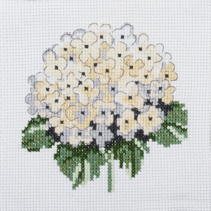 Mini Counted Cross Stitch Kit - Hydrangea