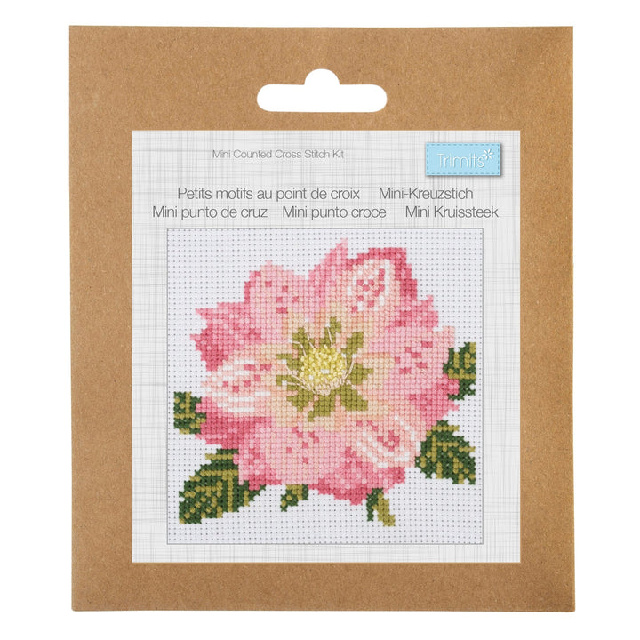 Mini Counted Cross Stitch Kit - Hellebore