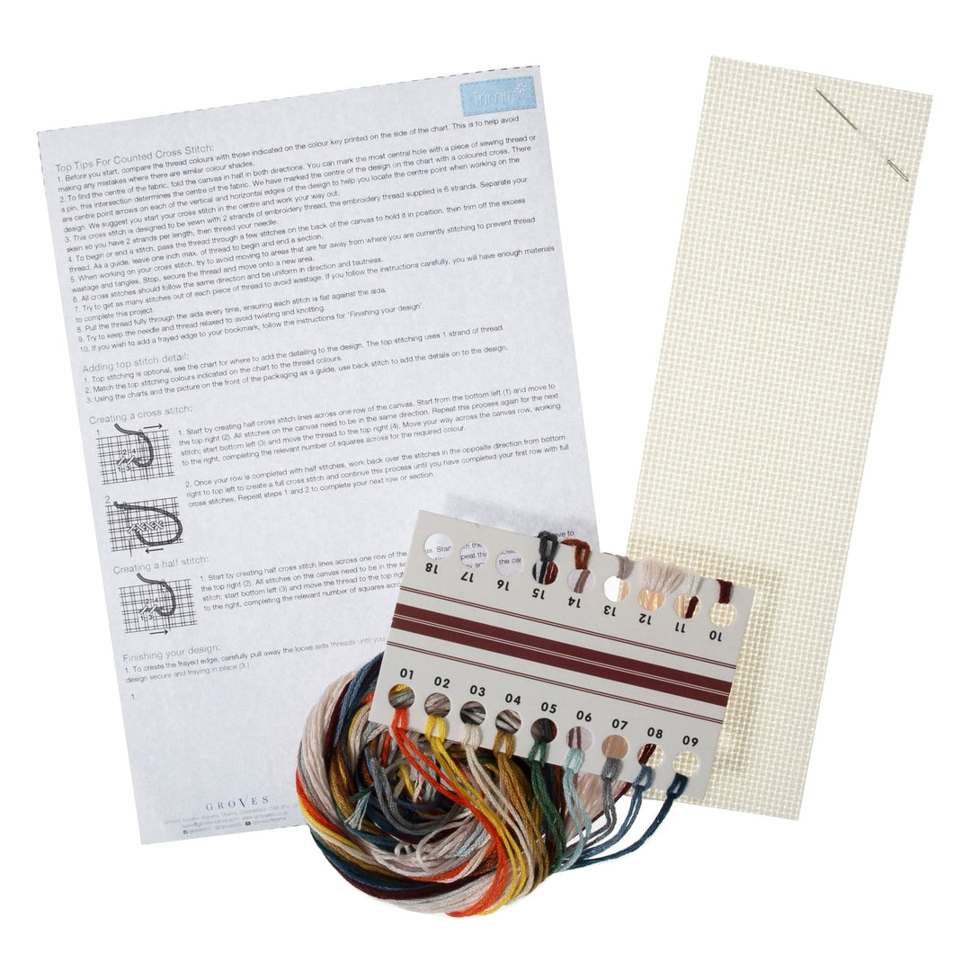 Bookmark Counted Cross Stitch Kit - Bird