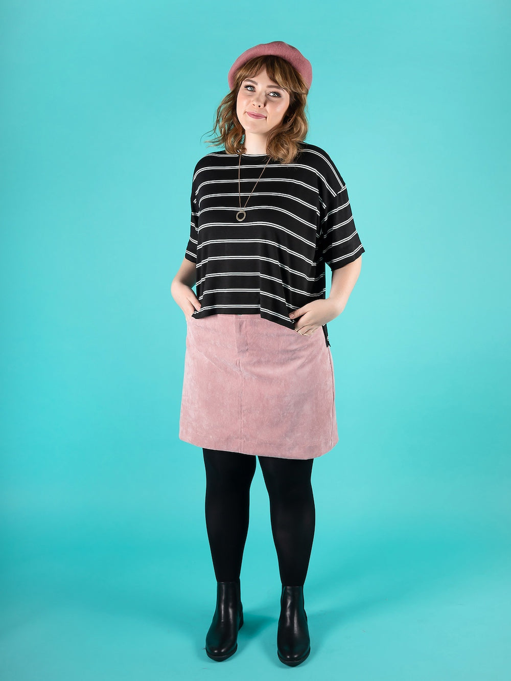 Tilly and the Buttons Ness sewing pattern. Easy casual skirt pattern.