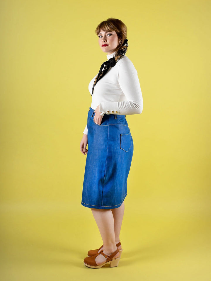 Tilly and the Buttons Ness sewing pattern. Easy casual skirt pattern.