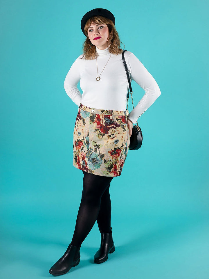 Tilly and the Buttons Ness sewing pattern. Easy casual skirt pattern.