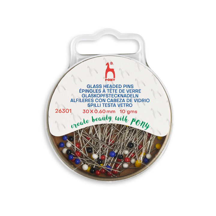 Extra Fine Steel Long Glass Head Pins