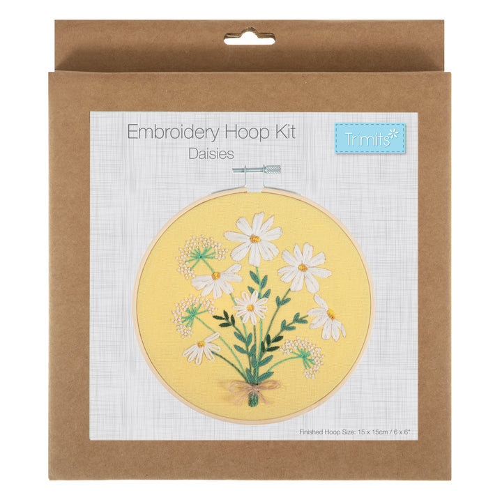 Embroidery Kit with Hoop - Daisies