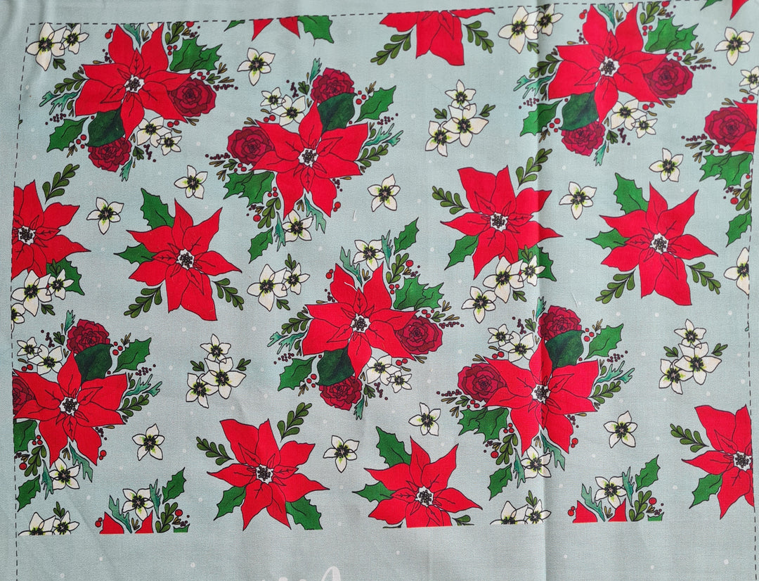 Berries & Blooms by The Crafty Lass – Christmas – Cotton Cushion Panels