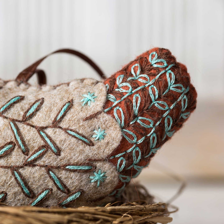 French Hen felt craft kit, Corinne Lapierre, UK.