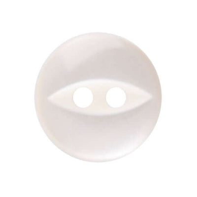 10 x Round Fish Eye Button 2 Hole Polyester - 11mm / 18L Green, navy and cream