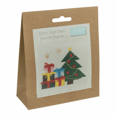 Trimits Make Your Own Cross Stitch Wall Christmas decoration craft kit. Stocking filler.