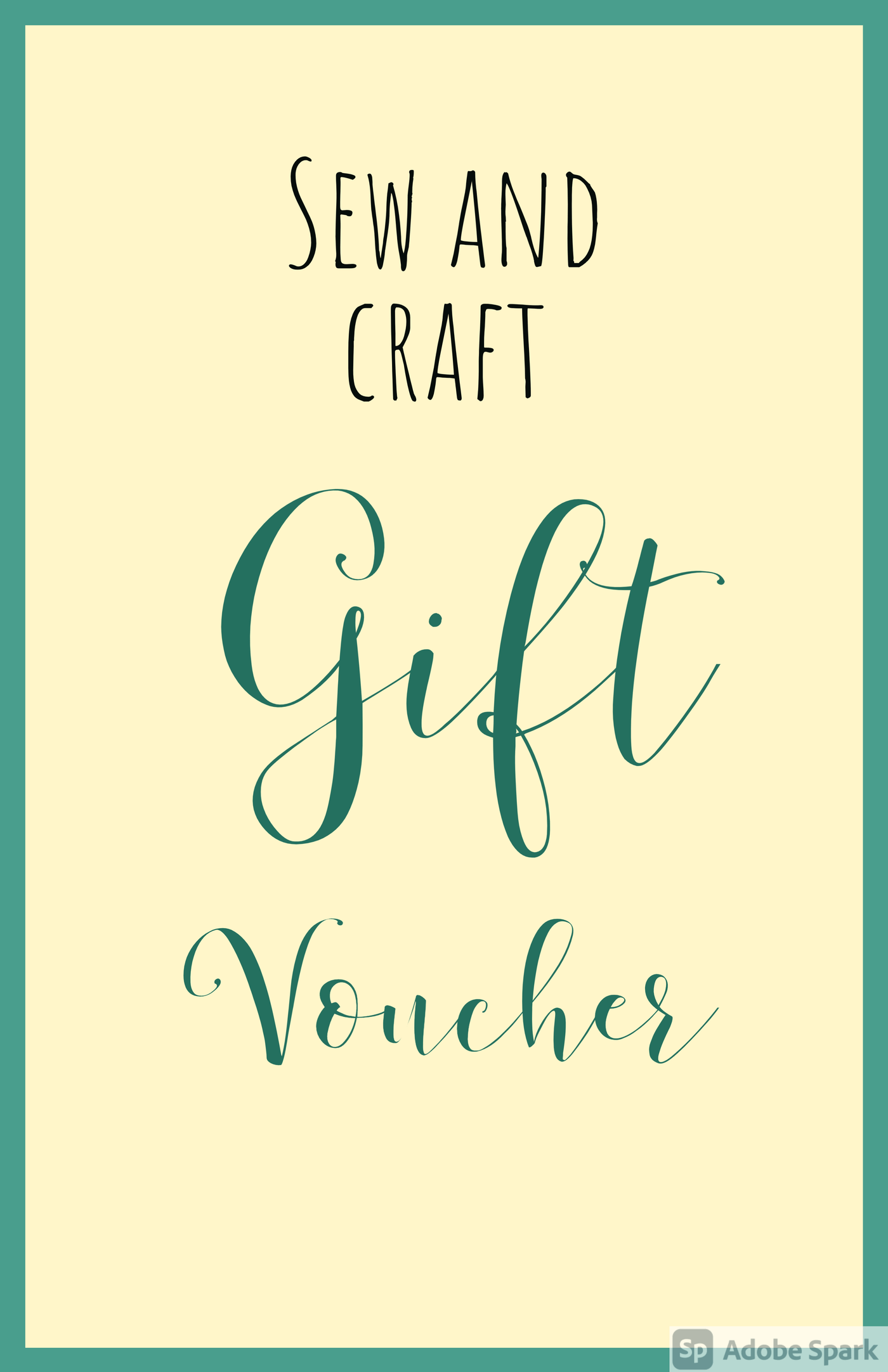 Crafty gift voucher
