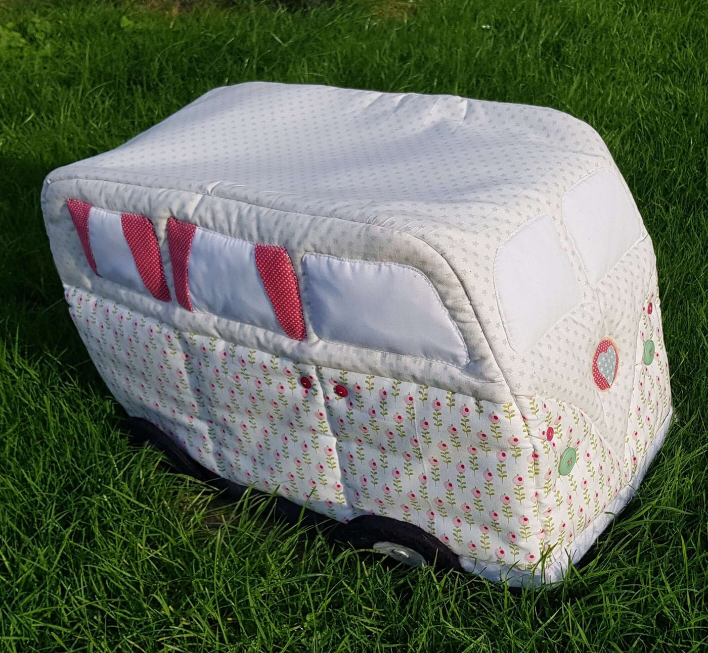 Campervan Fabric Sewing Machine Cover Pattern PDF download. Vintage s