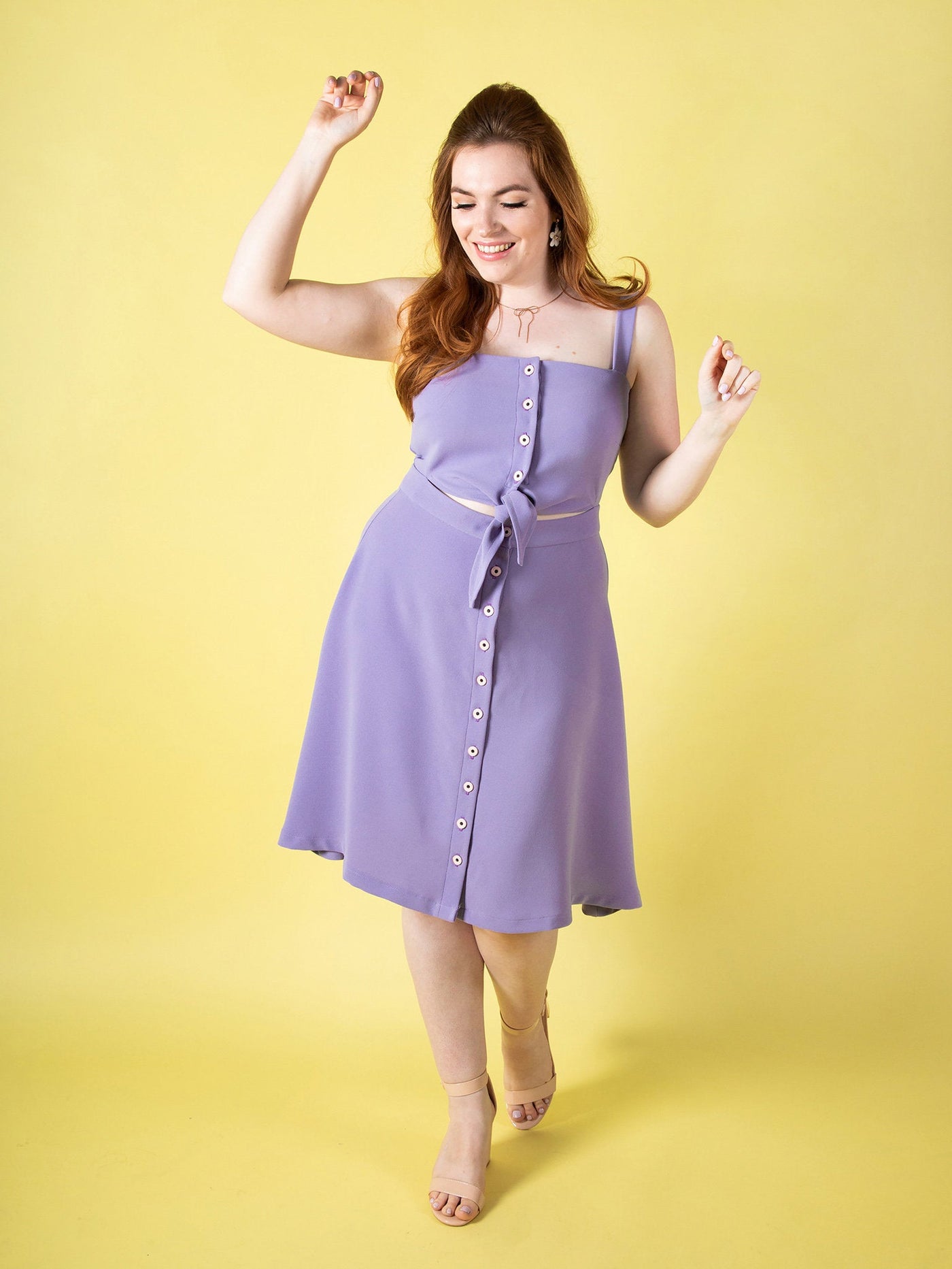 Tilly and the Buttons Seren summer sun dress sewing pattern. Easy casual dress pattern.
