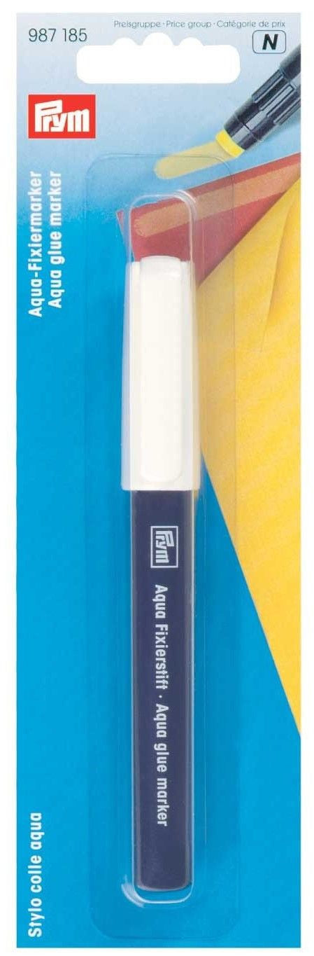 Refillable Prym Aqua glue marker/ refill. Sewing adhesive fabric basting glue pen.