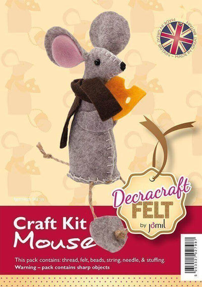 Felt craft kits, Jomil. Easy adult crafts: Bear, dog, Llama, Mouse, Unicorn