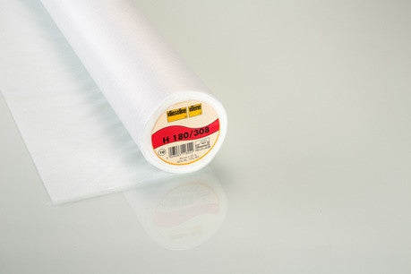 Light Weight fusible Interfacing White: Vilene H180/308 iron on non-woven. By the half metre.